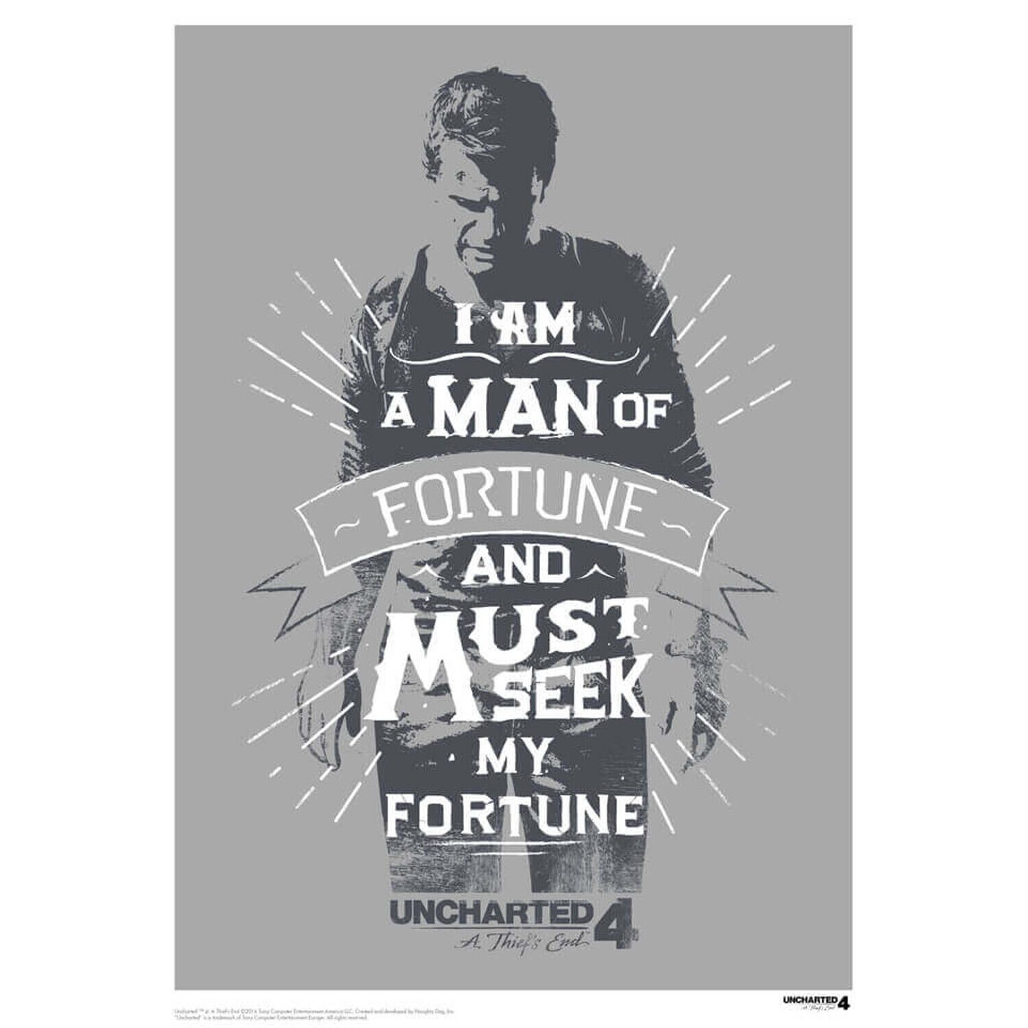 Uncharted 4 Exclusive Art Print - Limited to 995 Worldwide