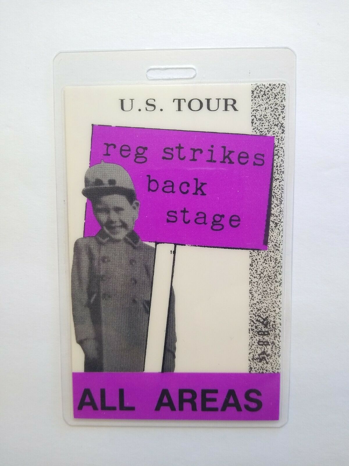 Elton John Backstage Pass Reg Strikes Back Concert Tour Pop Rock 1988 Young Lad