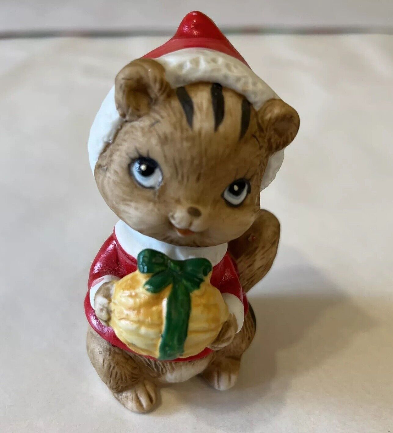 Vintage Ceramic Christmas Chipmunk 