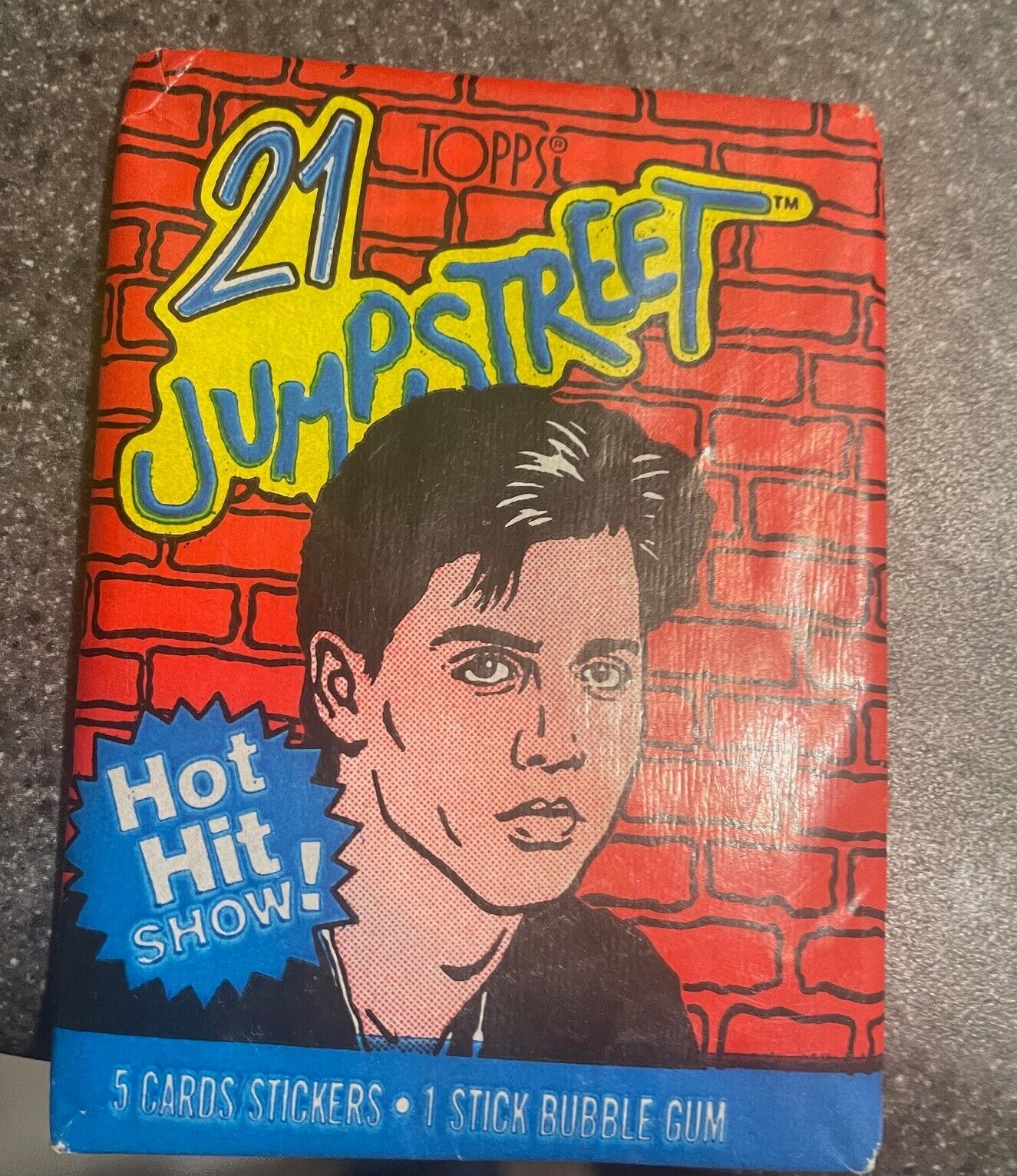 21 JUMP STREET 1987 Topps Unopened Trading Card Wax Pack Johnny Depp MINT