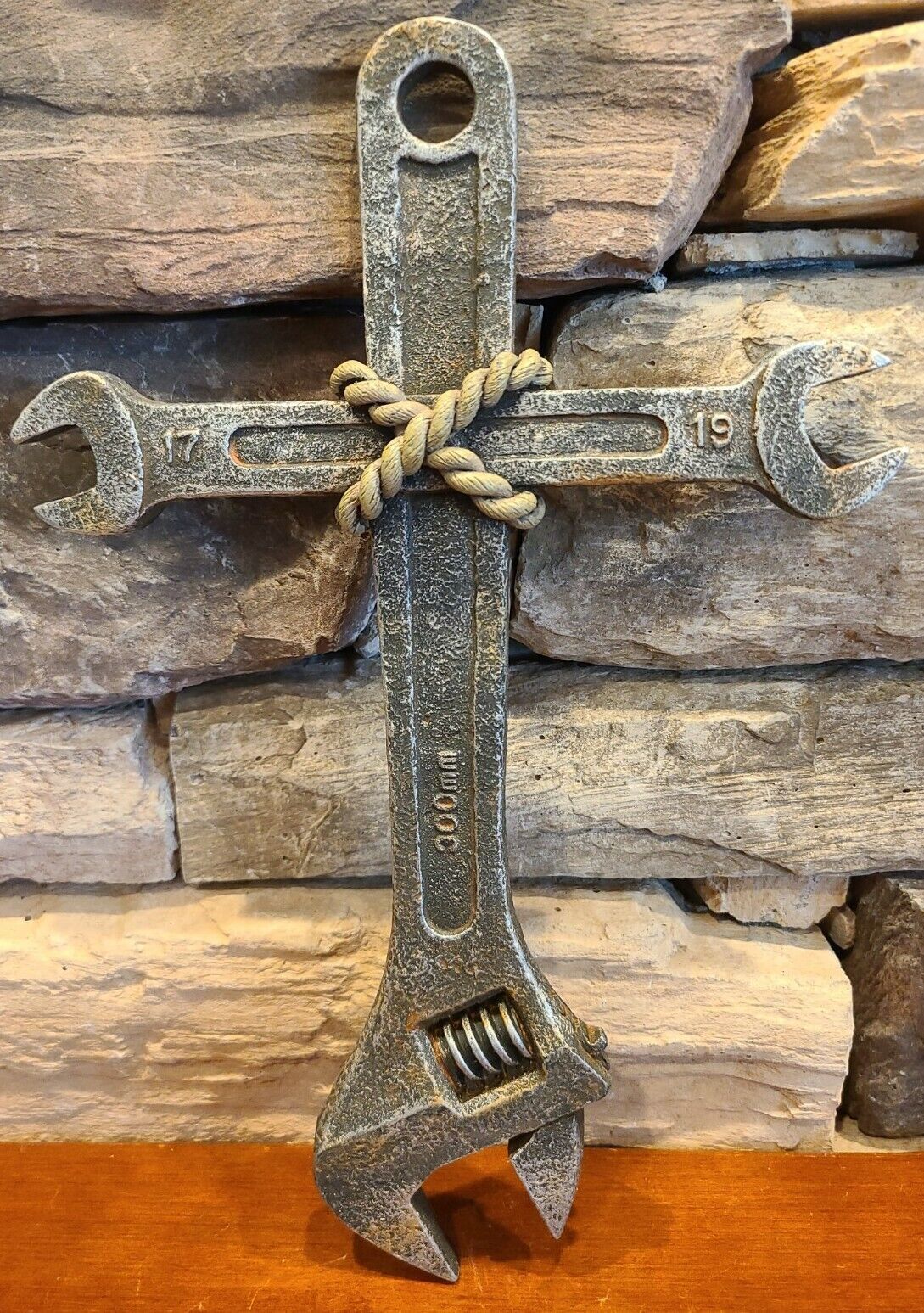 NEW & UNIQUE Religious Crucifix Cross Christian Catholic made with Wrenches 11