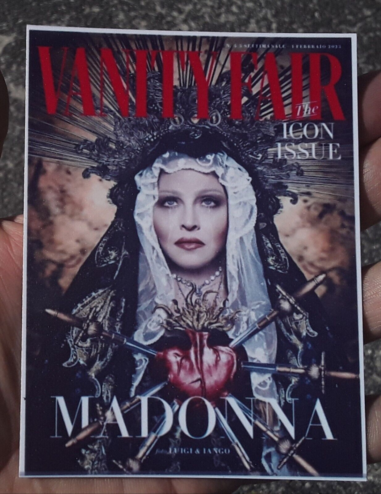 Madonna VANITY FAIR ( Promo )  Fridge Magnet ☆ ICON  3.5X4.5 inches 