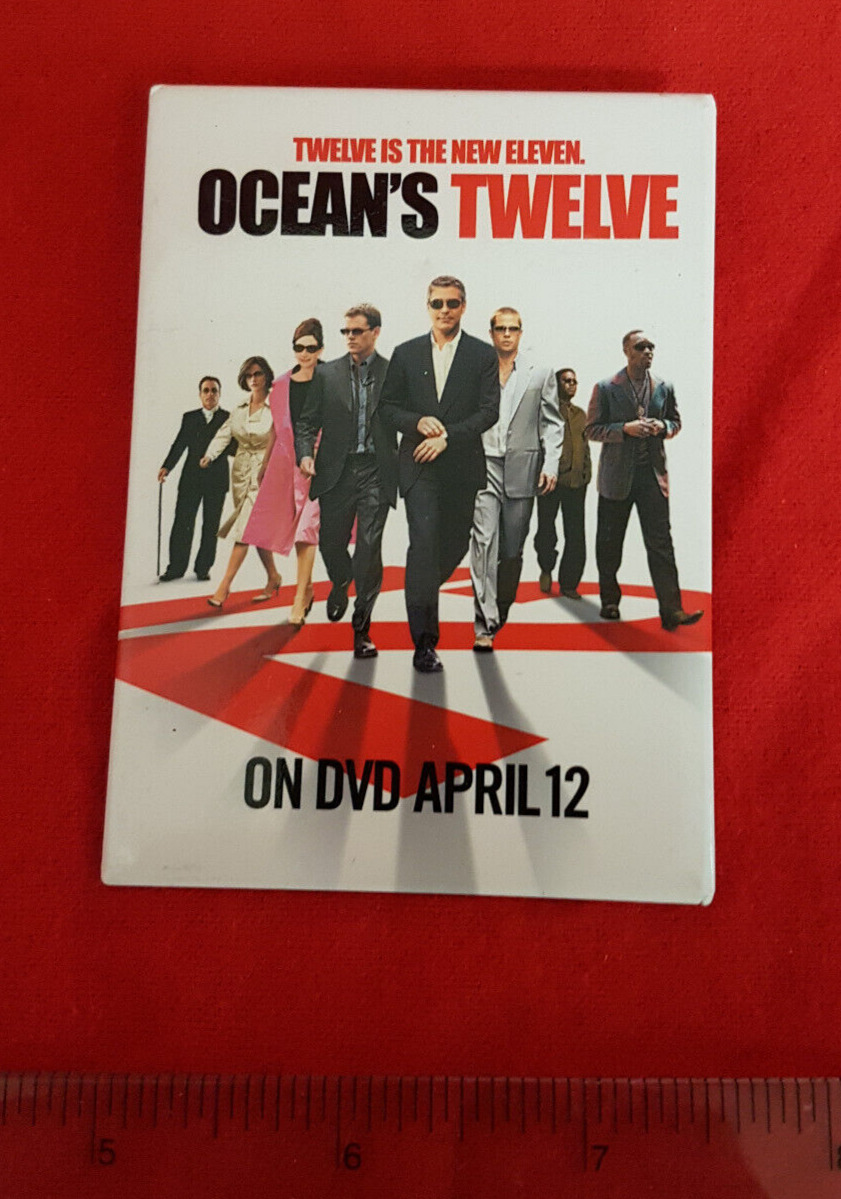 Ocean\'s Twelve. On DVD April 12, 2005 Promotional Pin
