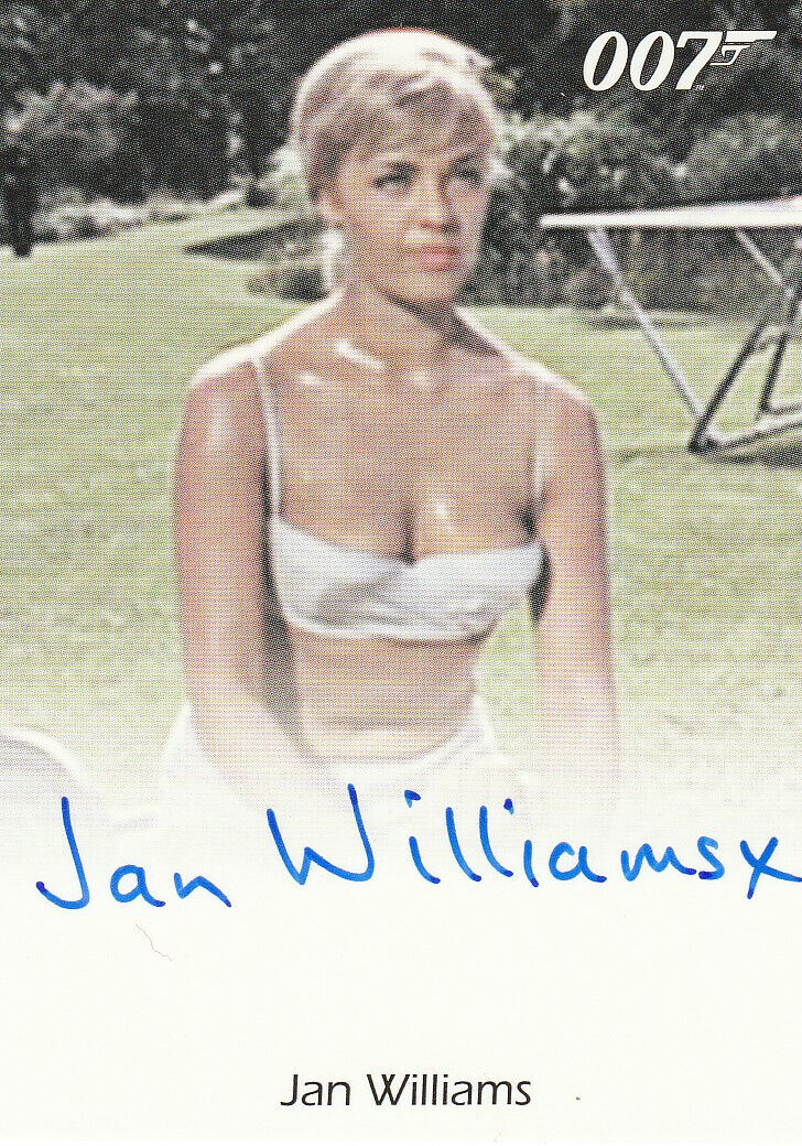 James Bond 50th Anniversary Fullbleed autograph card     Jan Williams