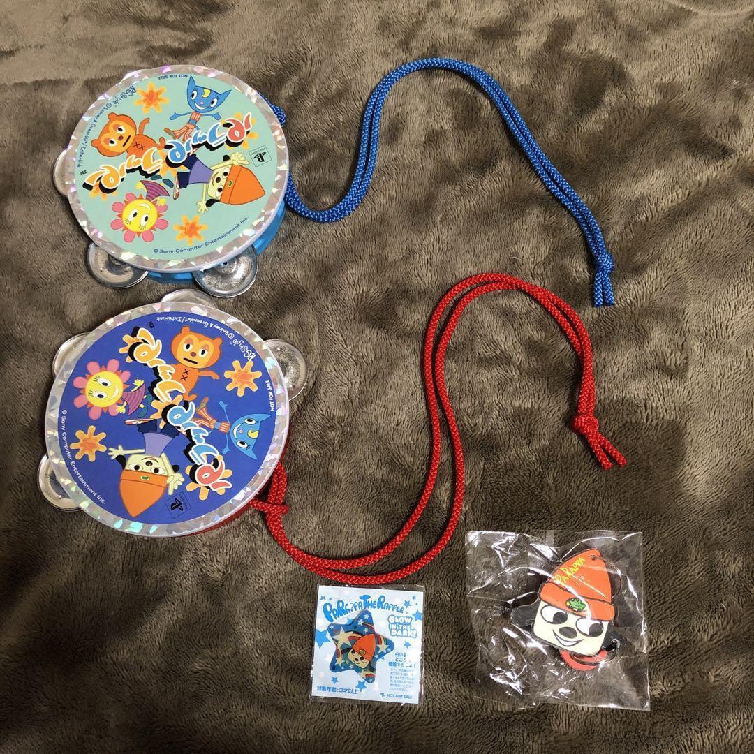 PaRappa the Rapper Goods Tambourine Pin Badge Anime Goods From Japan
