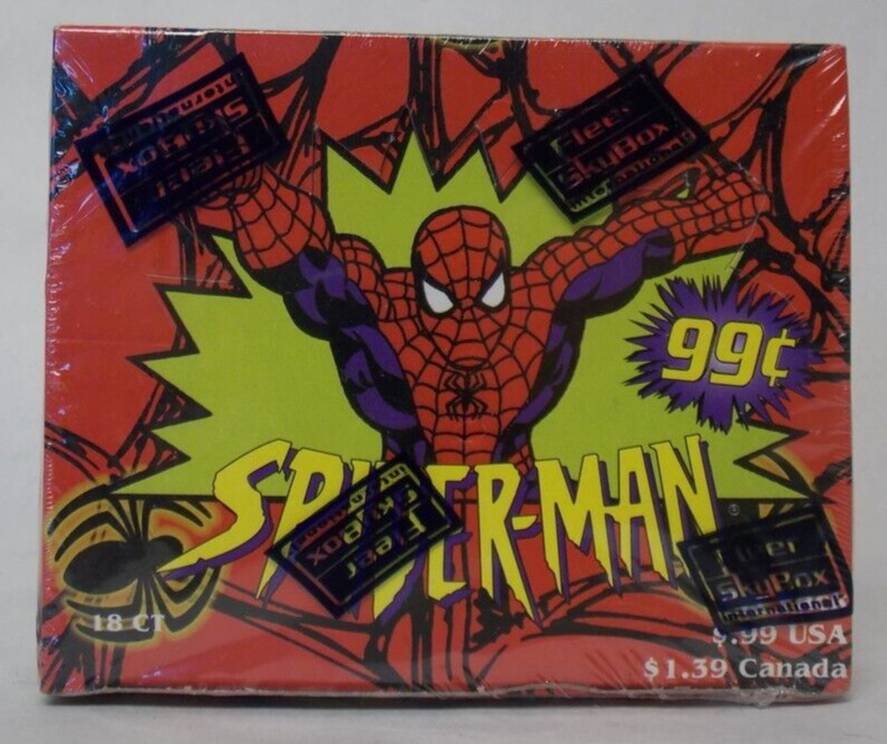 Spiderman Marvel Fleer SkyBox International 1997 18 Packs Box Factory Sealed Box