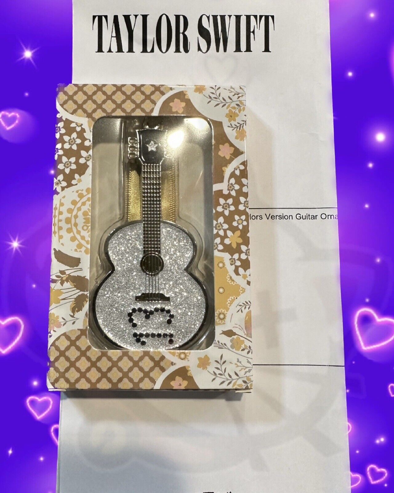 Taylor Swift Fearless (Taylor\'s Version) Guitar Ornament [IN HAND] 🆕 🎄 🎸