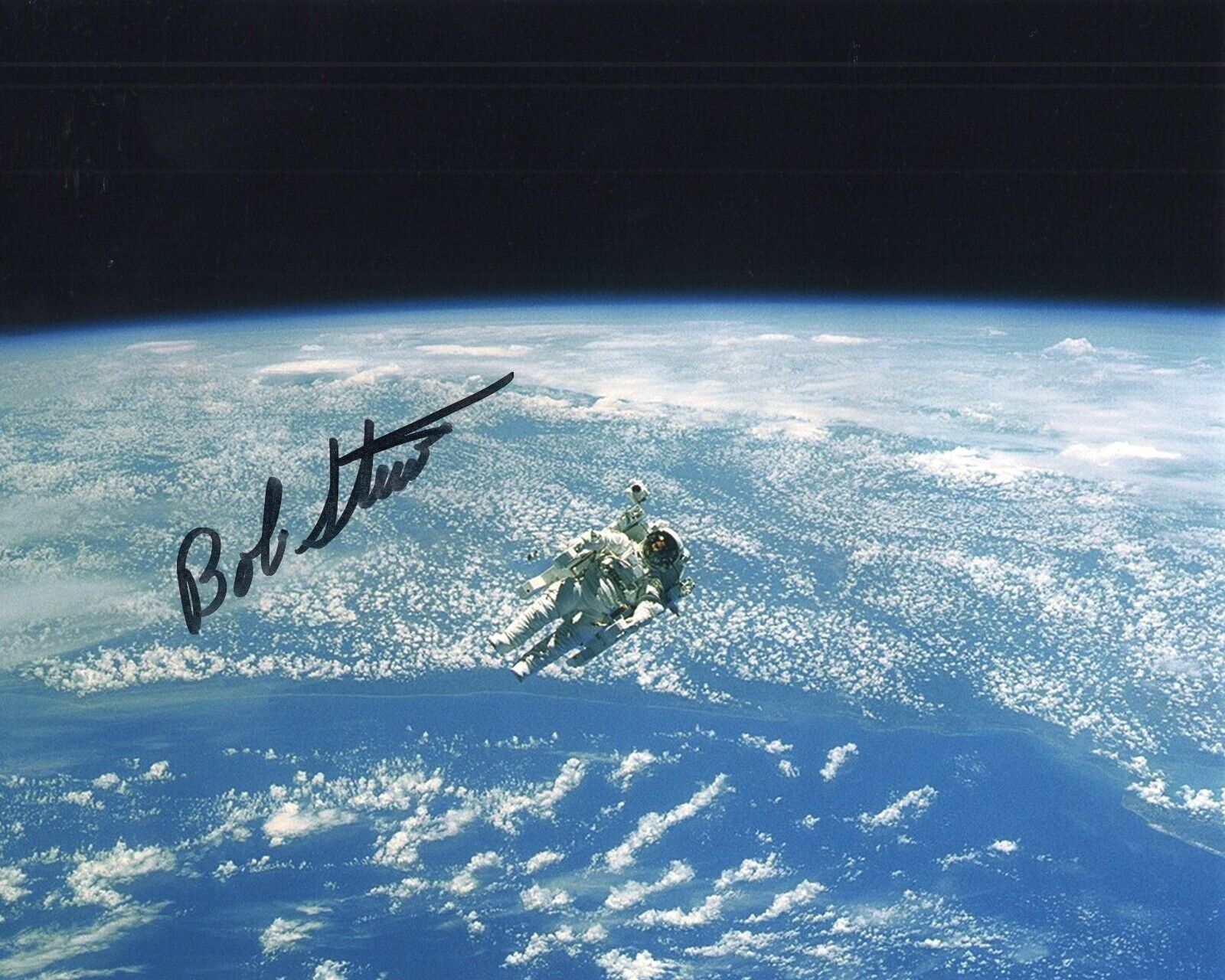 Robert Stewart  Bob  signed astronaut photo NASA space autographed 8x10