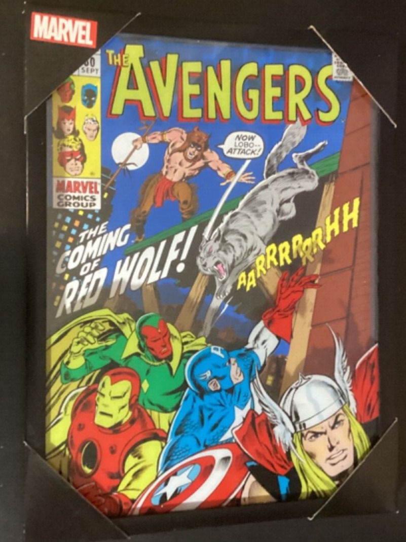 Marvel THE AVENGERS Comic Book #80 Framed Wall Art Decor/Gameroom EDGE HOME NIP