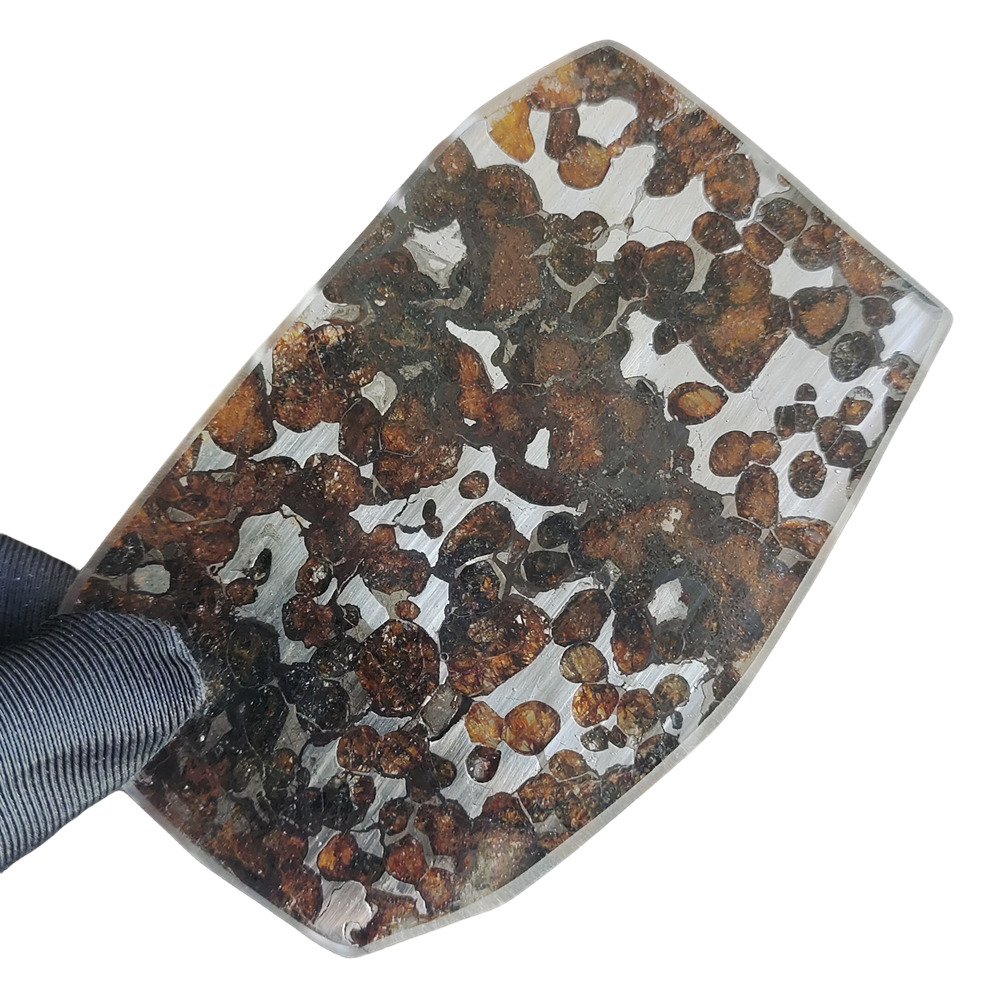 40.4g SERICHO pallasite Meteorite slice - from Kenya CA183