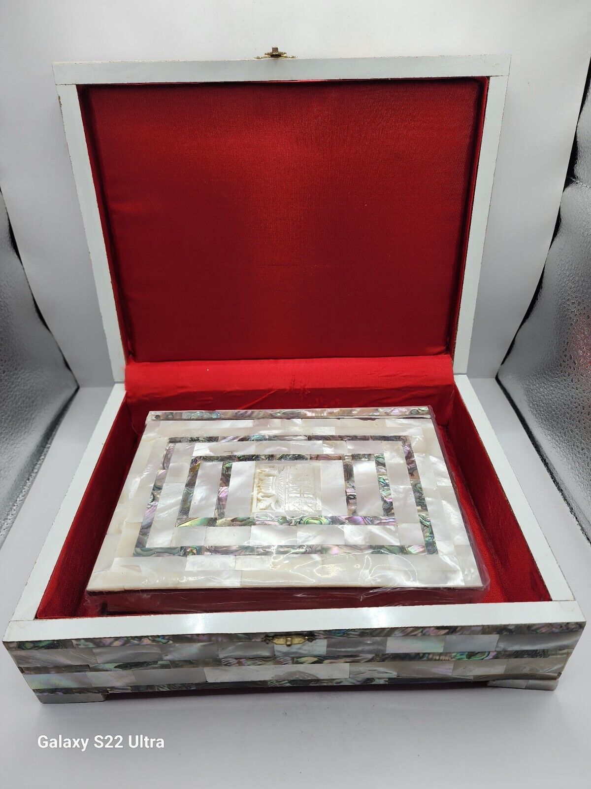 Quran Mother Of Pearl Australia Box Islamic Dome of the Rock Holy land Arabic