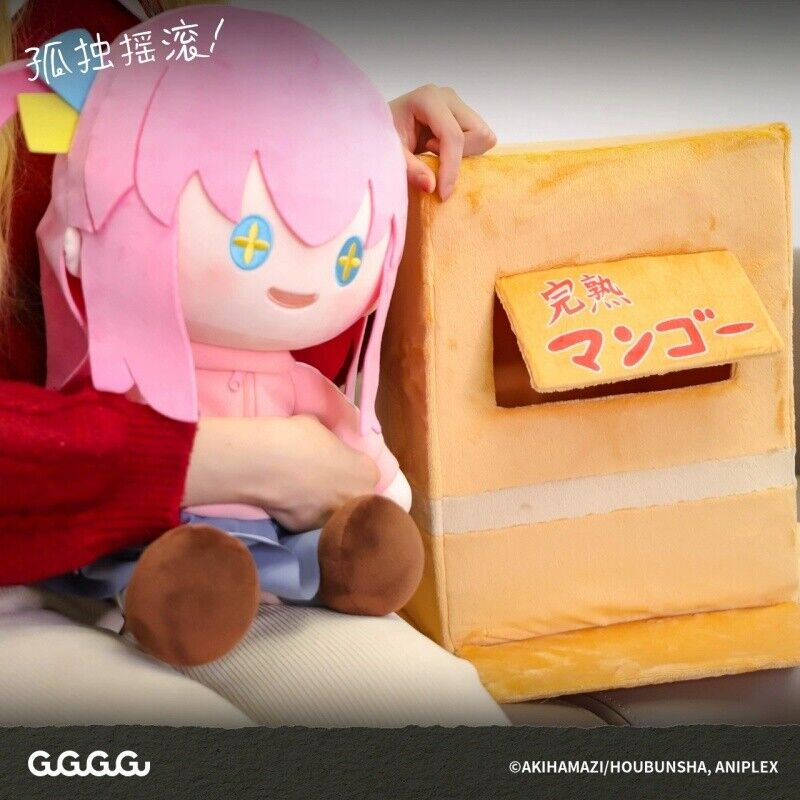 Anime Bocchi The Rock  Gotoh Hitori 38cm Plush Doll Stuffed Cotton Toy With Box