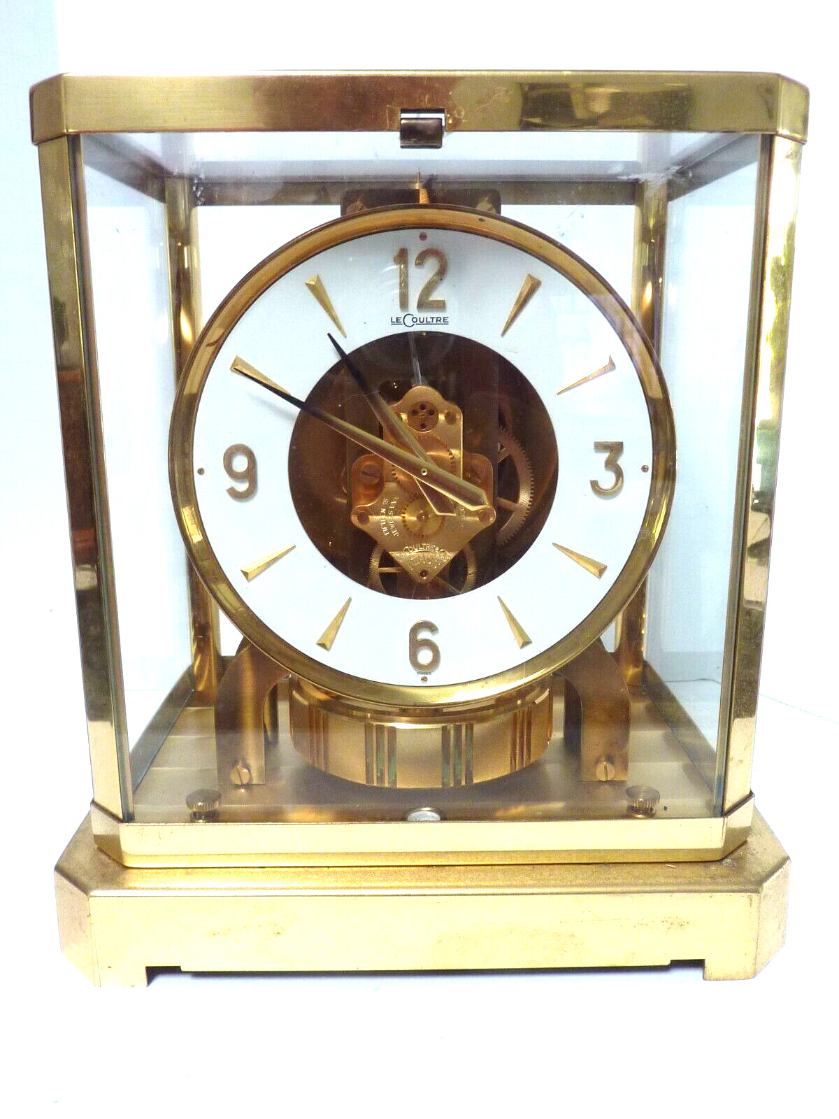 Vintage Jaeger LeCoultre Brass Atmos Perpetual Motion Clock - RUNNING - 4U2FIX