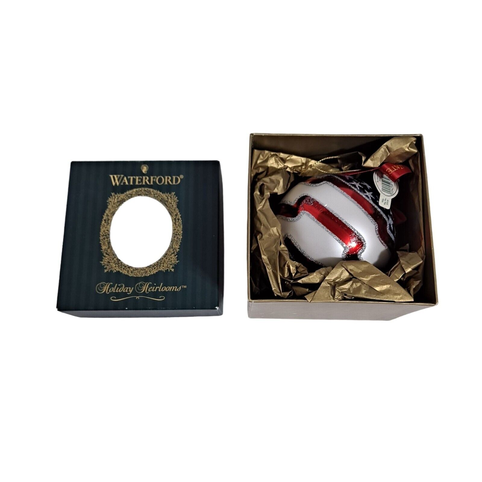 Waterford Christmas Ornament Holiday Heirlooms An American Tribute Round Italy