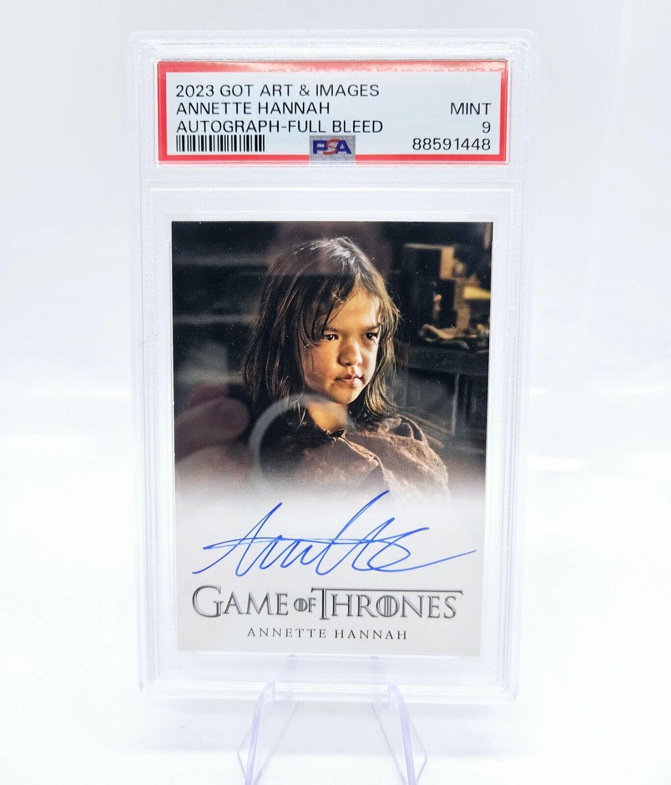 Game of Thrones Annette Hannah as Frances Full Bleed Auto Autograph PSA 9