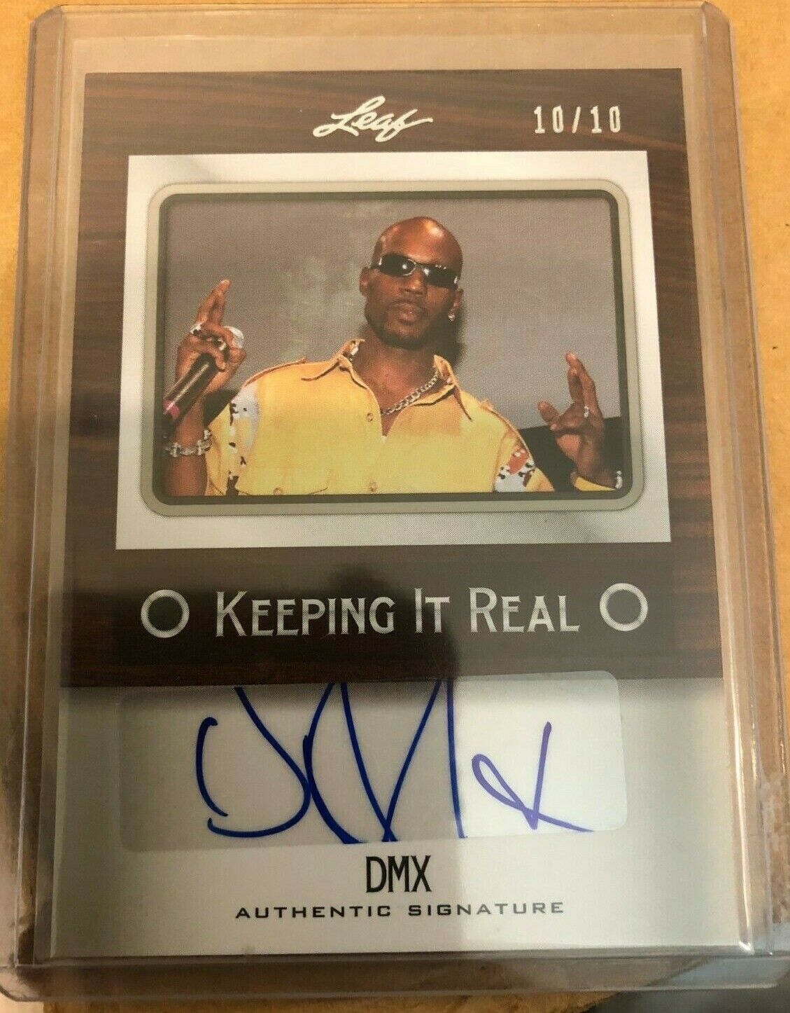 DMX Autograph Keeping it Real 2012 Leaf Pop Icons Card - LIMITED# 10/10 Rare