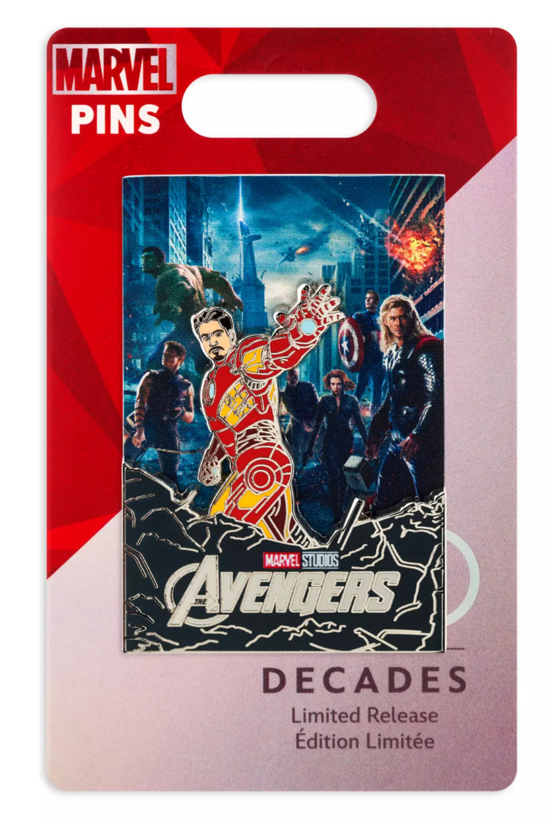 Disney 100 Decades 2010's The Avengers Movie Poster Limited Release Pin