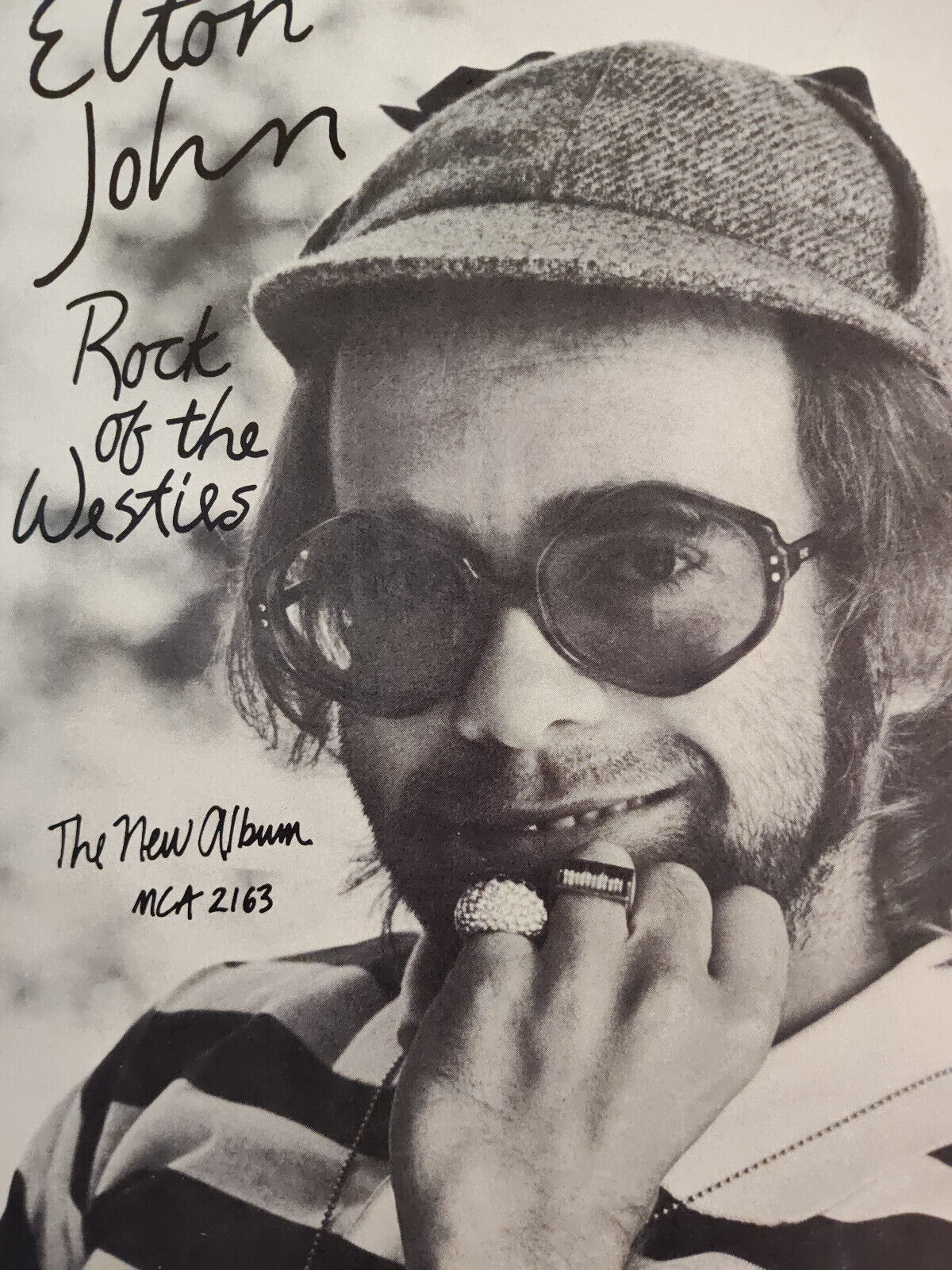 Vintage Ad Advertisement Elton John Rock Of The Westies New Album
