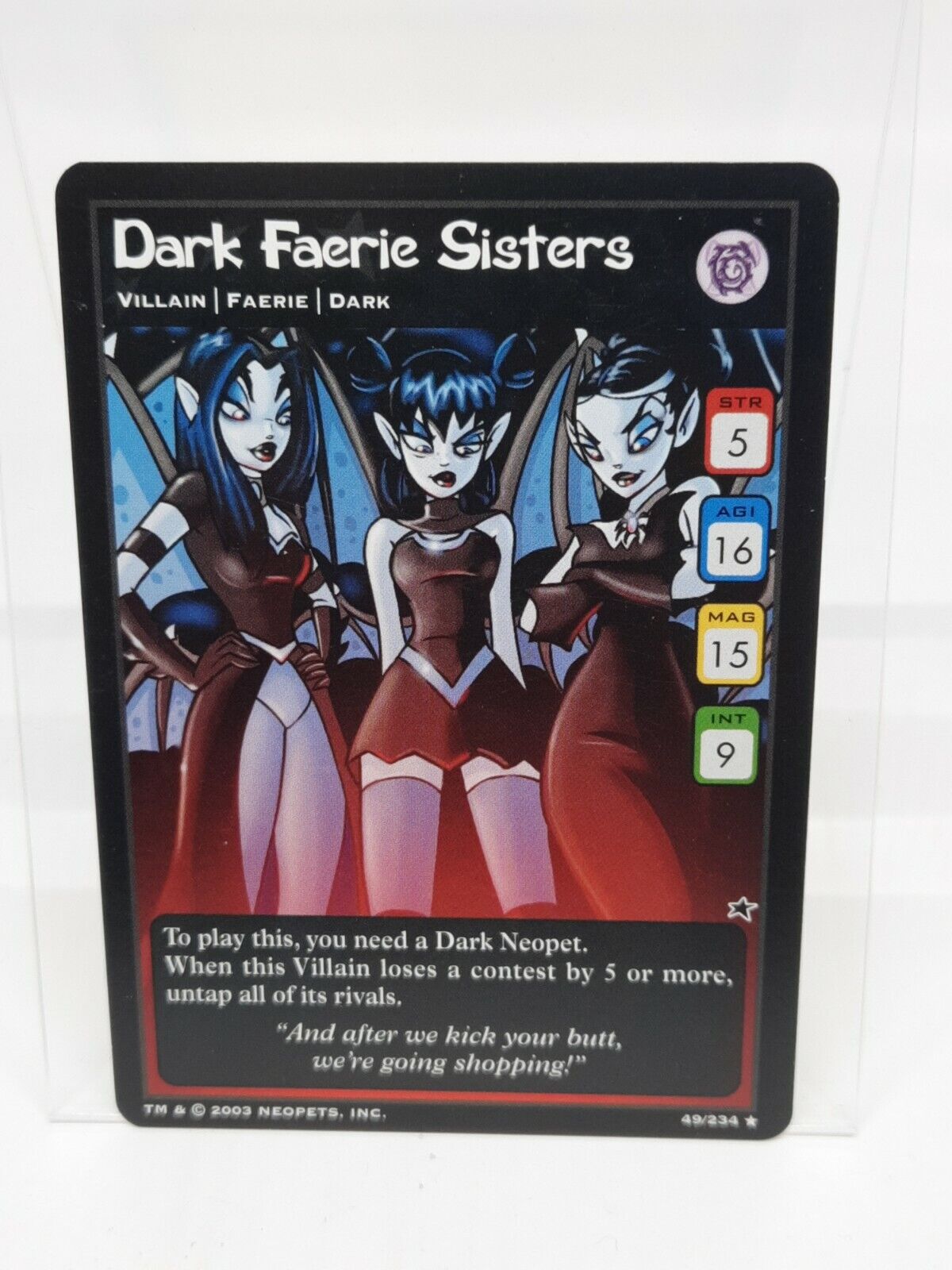 Dark Faerie Sisters 49/234 Neopets 2003 LP