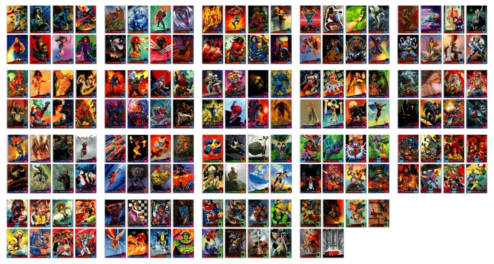 1994 Fleer Ultra X-Men Complete Base Set 150 Cards Marvel Wolverine Deadpool