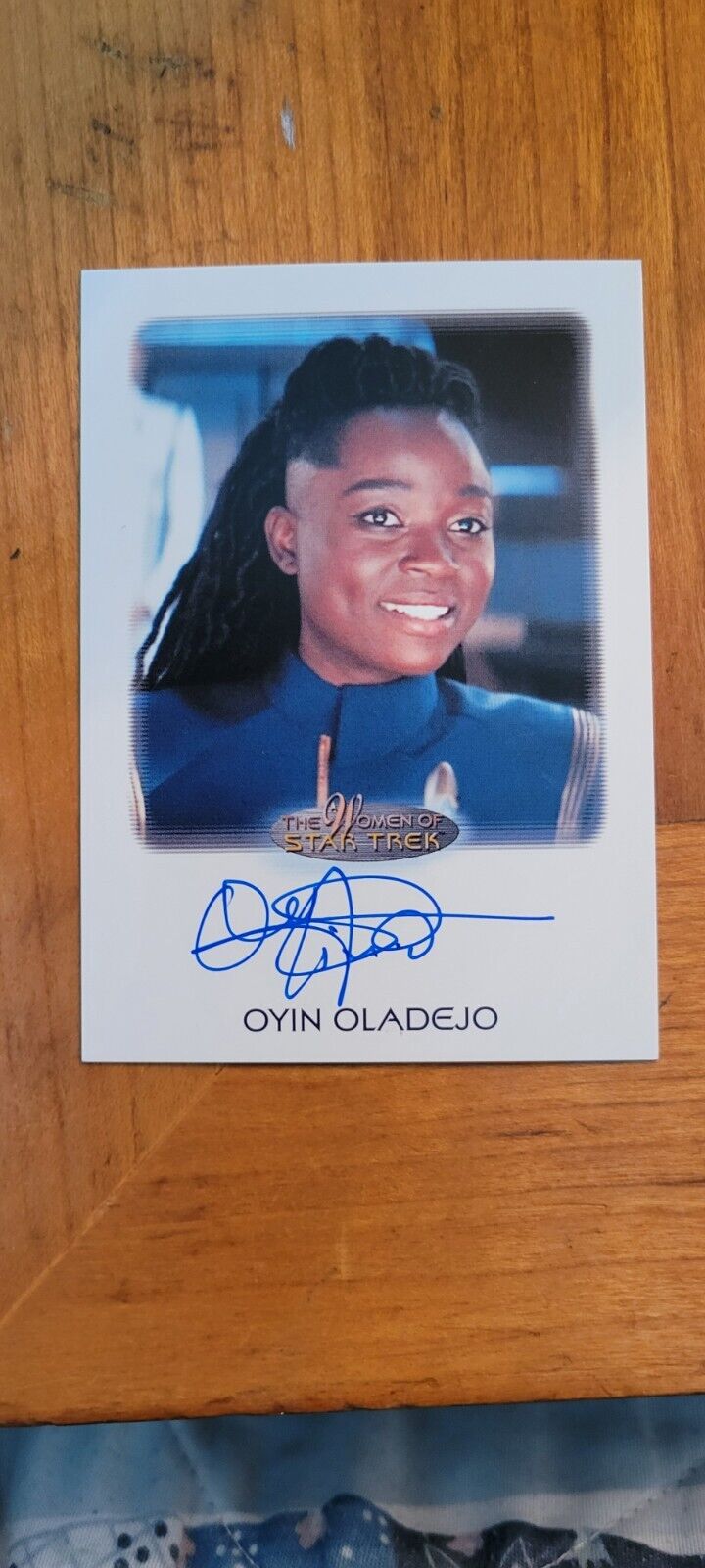 Oyin Oladejo autographed card from The Women Of Star Trek Arts & Images