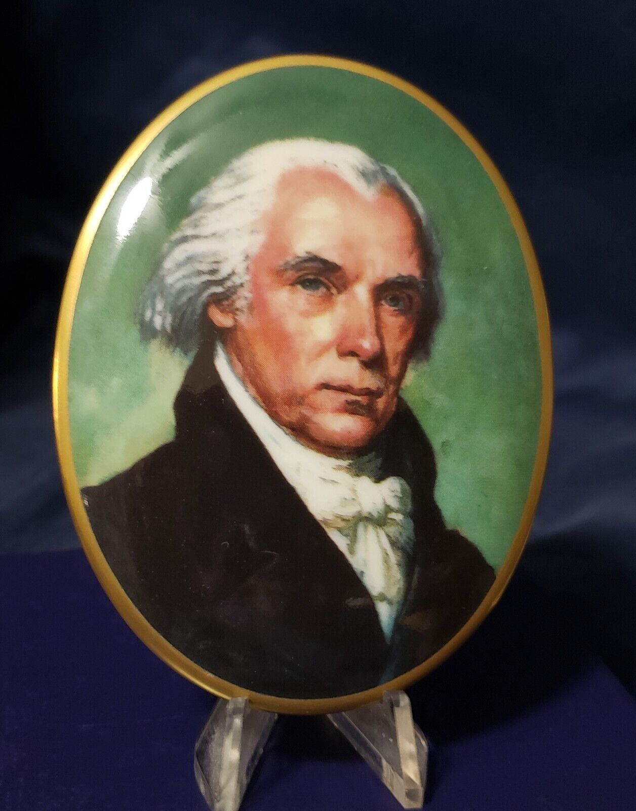 James Monroe presidential Porcelain Medallion