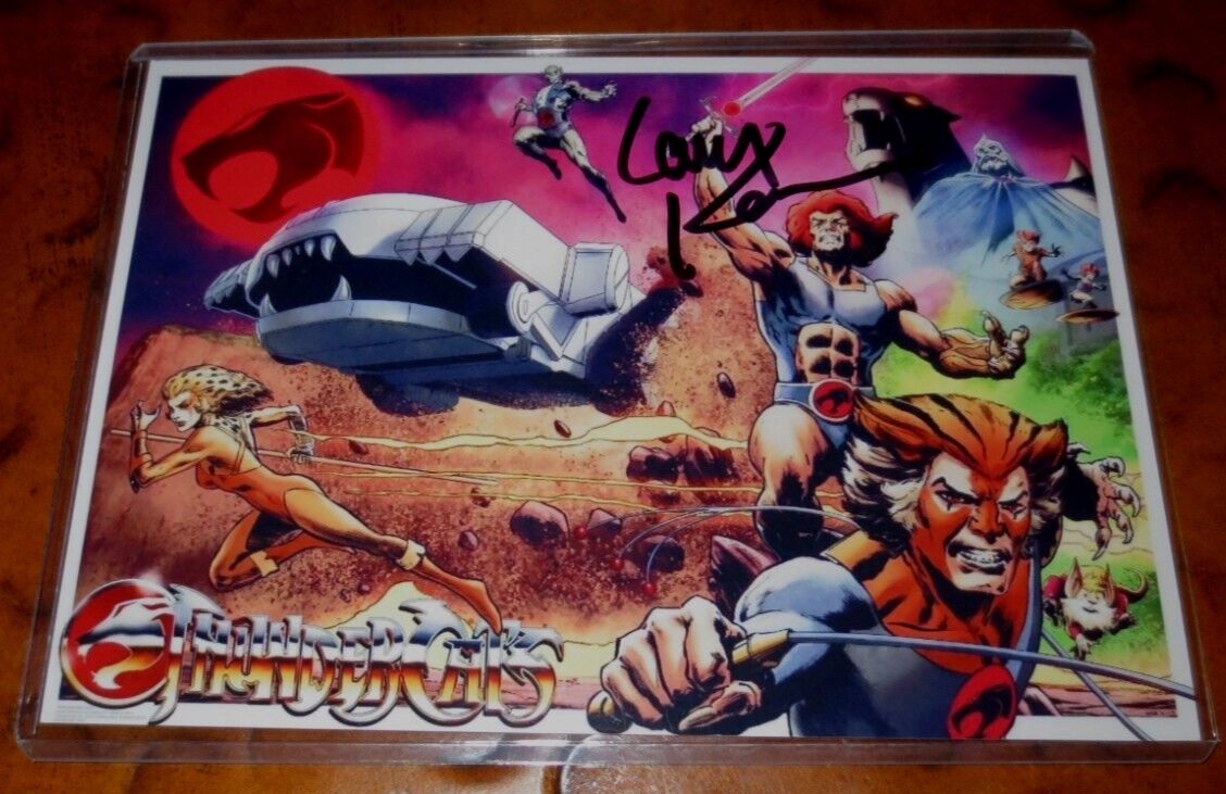 Larry Kenney voice actor Lion-O in ThunderCats signed autographed photo Ho