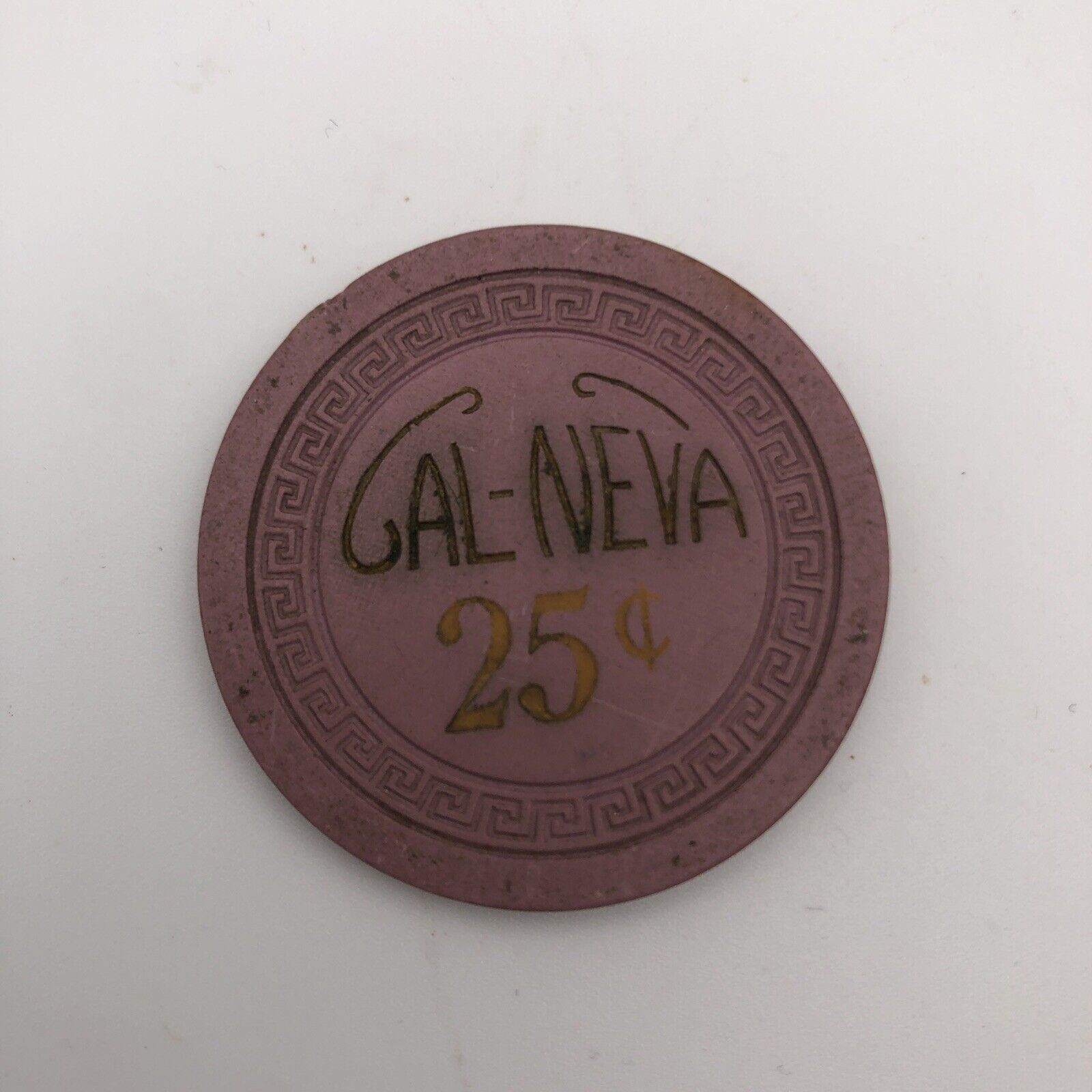 .25 CAL-NEVA Cal Neva CASINO CHIP RENO Tahoe POKER CHIP GAMBLING TOKEN **Rare**