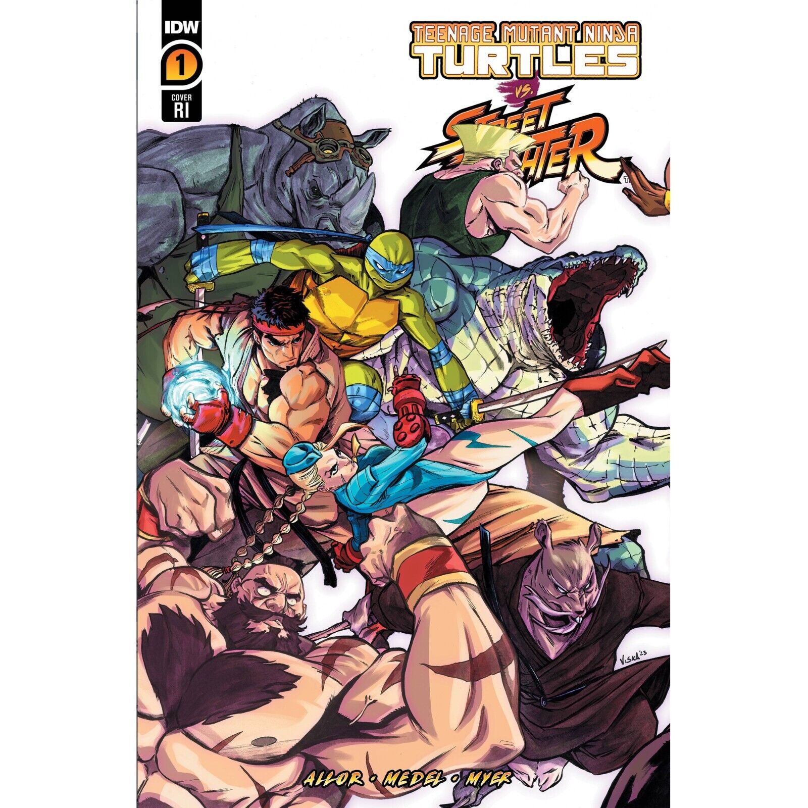 TMNT vs Street Fighter (2023) 1 2 3 4 5 | IDW Comics | FULL RUN / COVER SELECT
