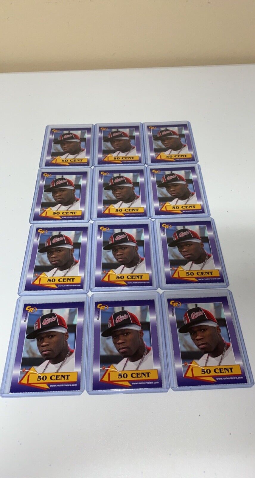2003 Celebrity Review Rookie Review 50 CENT Rapper Musician Card #10 