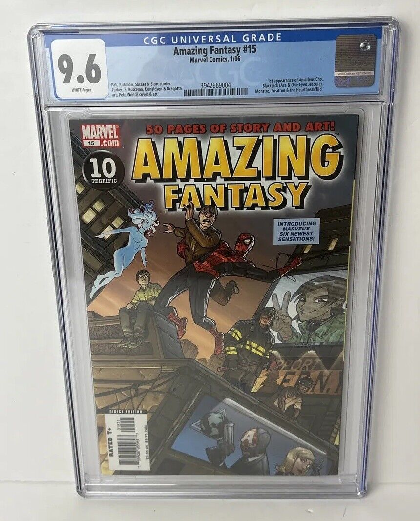 Amazing Fantasy #15 (2006) CGC 9.6 WP 1st Amadeus Cho , Monstro, Positron