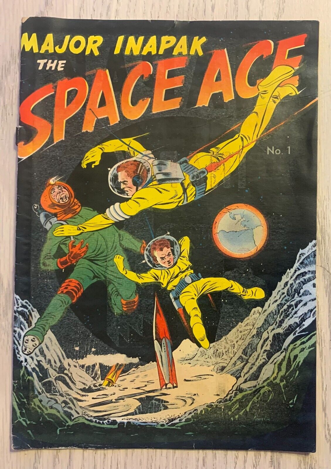 MAJOR INAPAK - The Space Ace  #1 - Golden Age Comic - Advertising - 1951
