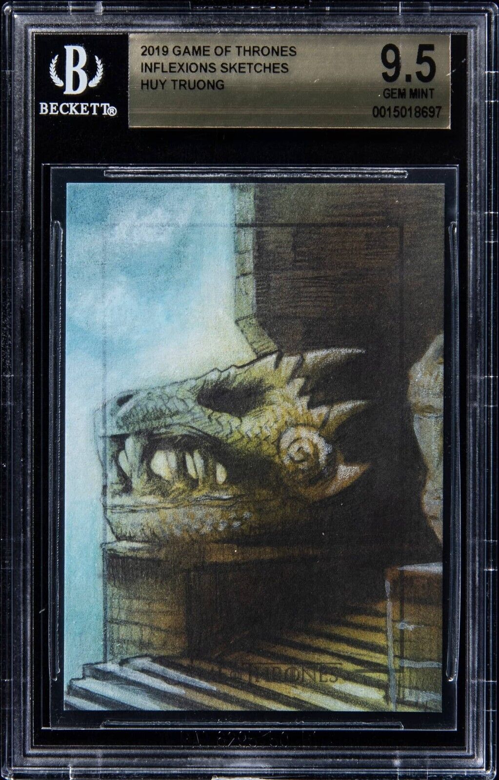 2019 Rittenhouse Game of Thrones sketch SketchaFEX by Huy Truong BGS 9.5
