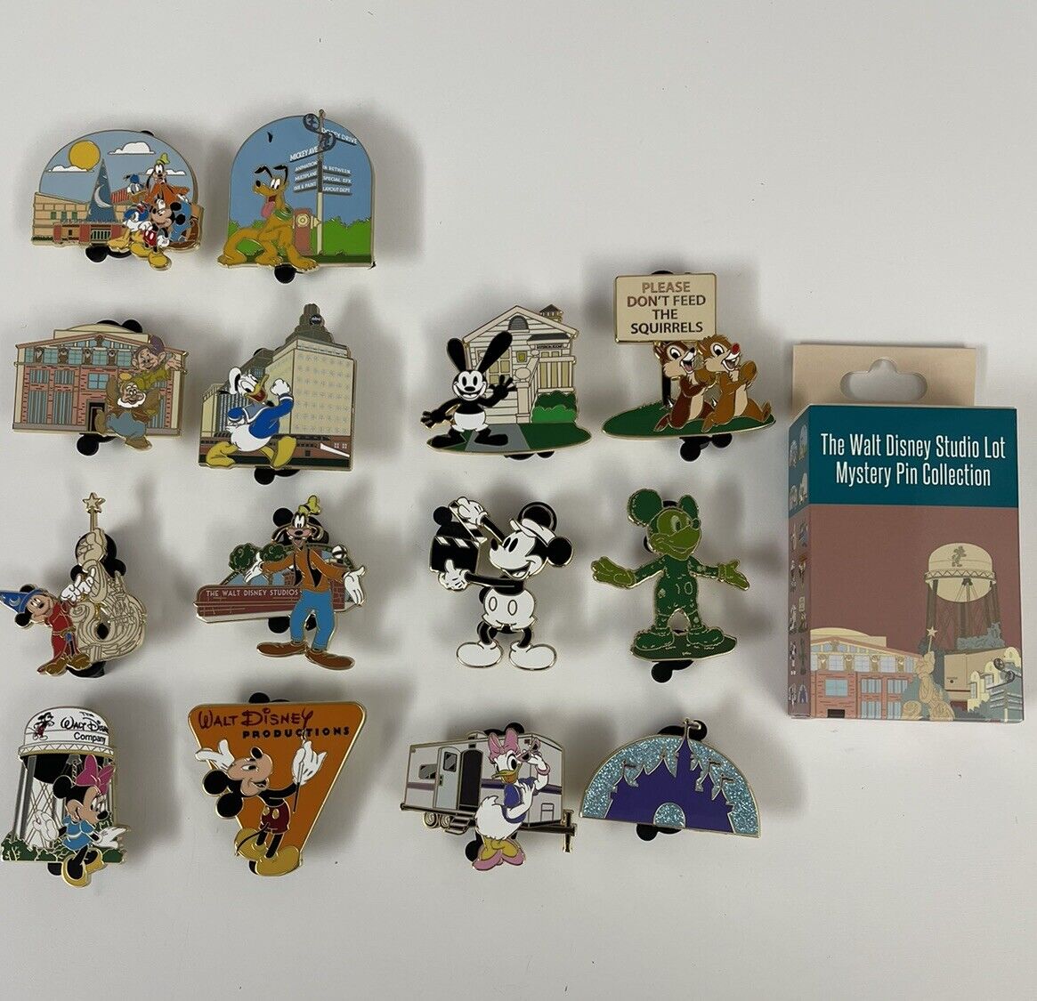Disney DEC Employee Mystery pin 2024 - Complete Set - Mickey Minnie Pluto Goofy