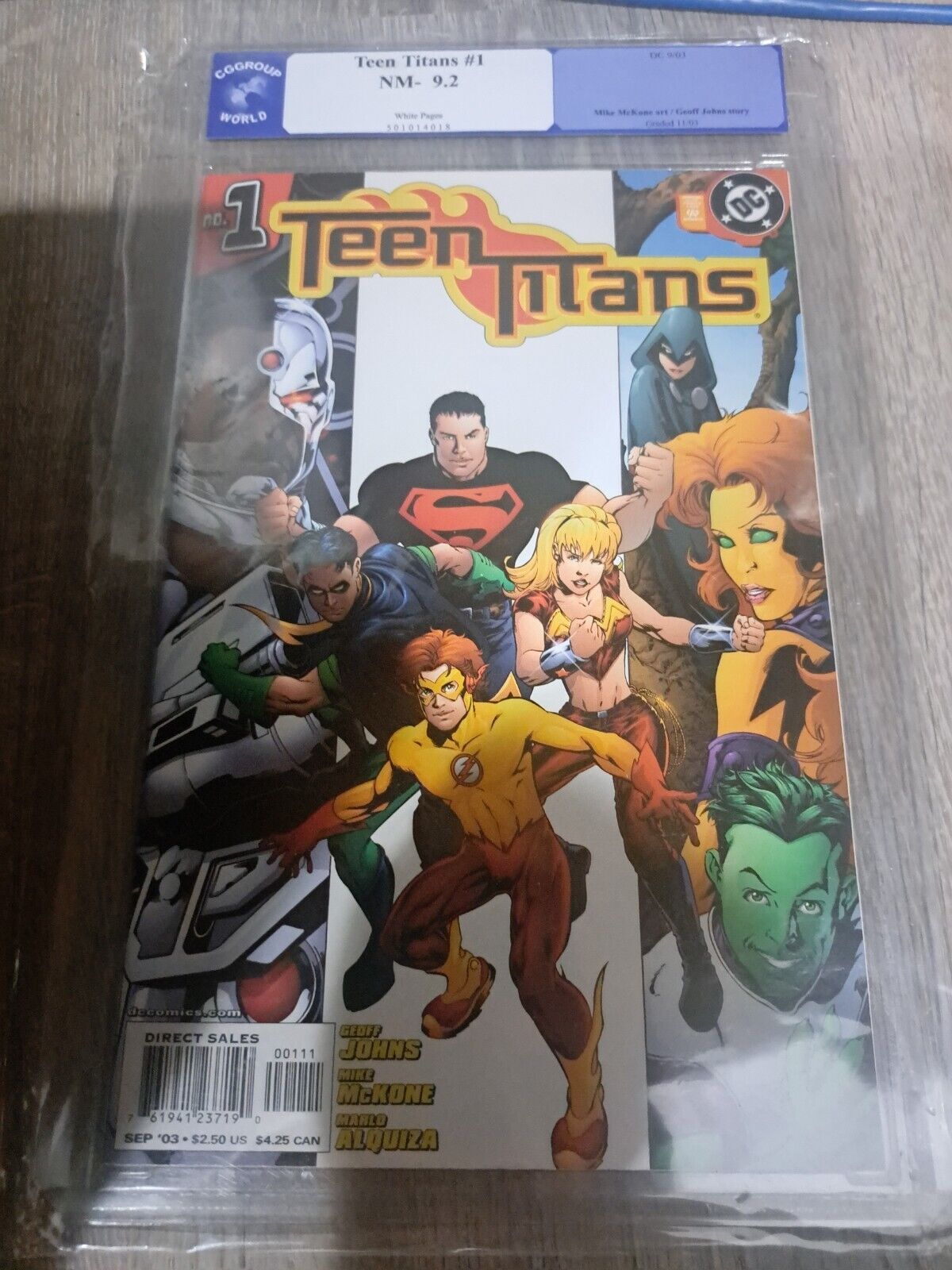Teen Titans 1 2003 CGG 9.2 NM- Graded Not CGC
