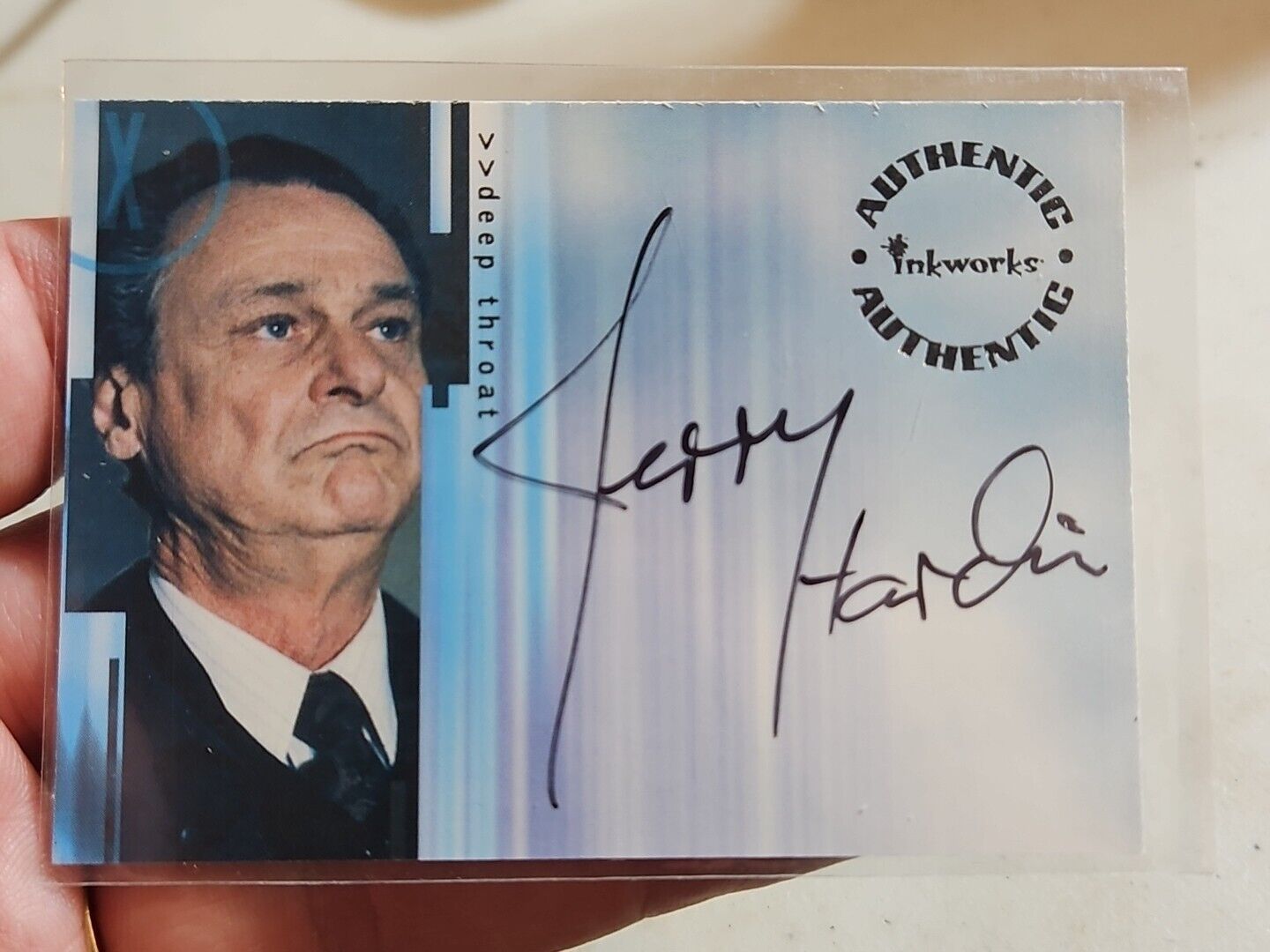 THE X-FILES SEASONS 4 &5 (Inkworks/2001) Autograph Card #A3 JERRY HARDIN