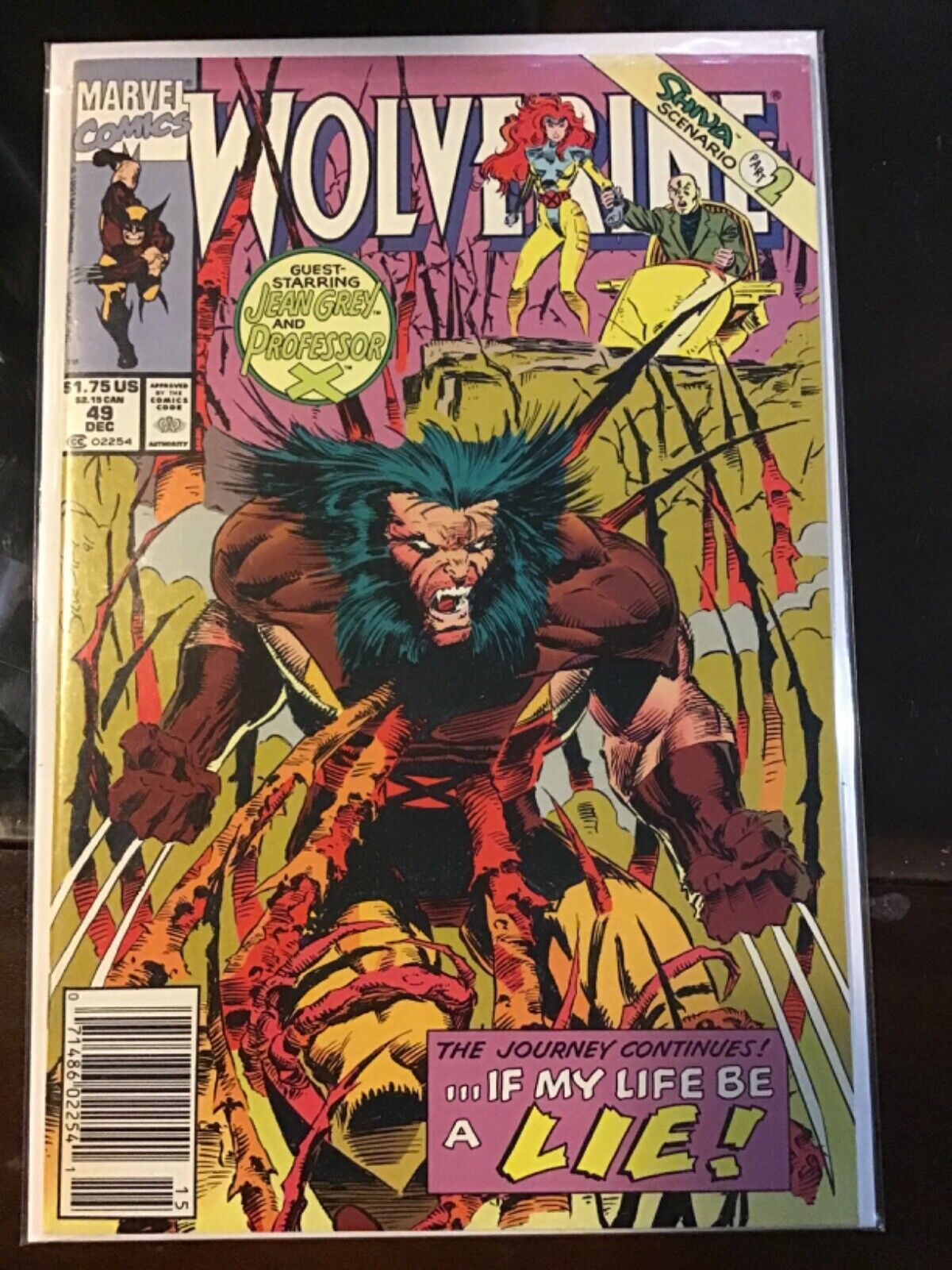 Wolverine #49 1991 MARVEL COMIC BOOK 7.0 NEWSSTAND V1-74