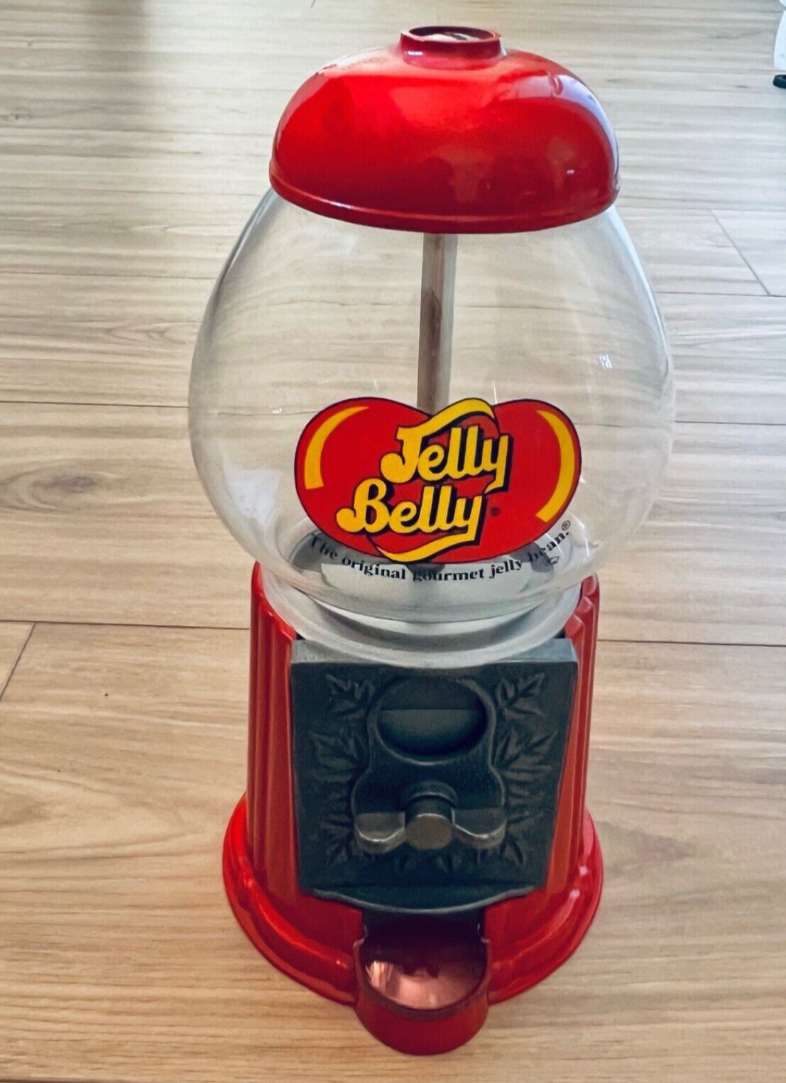 Vintage Jelly Belly Candy Dispenser Coin Operated Gumball Machine Collectible 9”