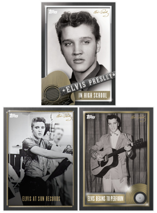 2022 Topps Elvis Presley: The King of Rock and Roll 3-Card Bundle - Cards #4-6