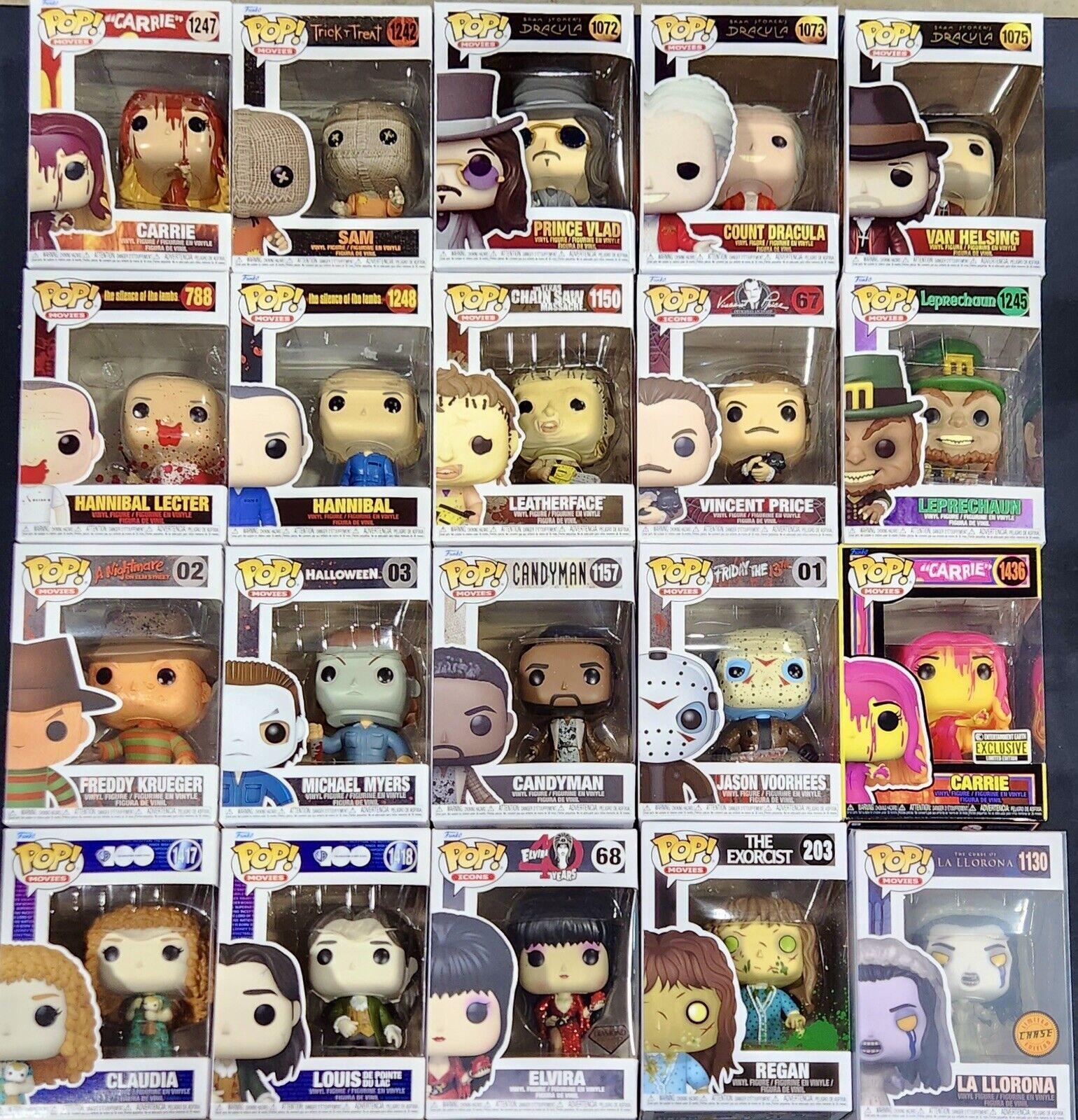FUNKO • HORROR Lot of (20) with (1) Chase + (2) Excl • See Photos • Ships Free