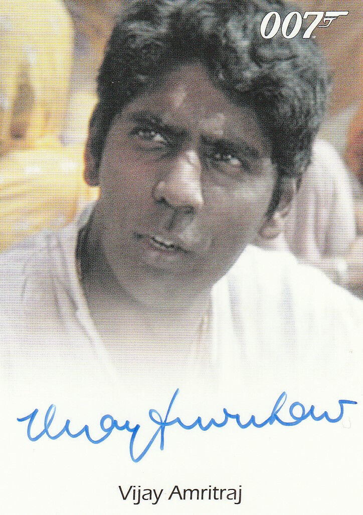 James Bond 50th Anniversary Fullbleed autograph card     Vijay Amritraj