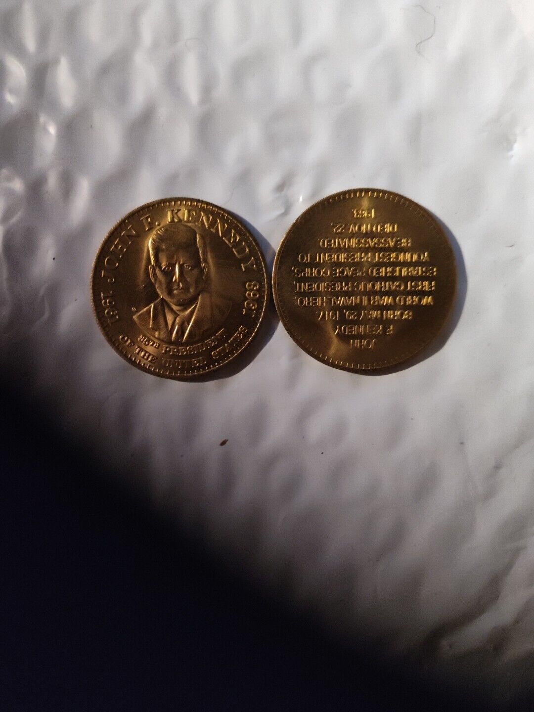 John F Kennedy Vintage Presidential Coin 35th President 