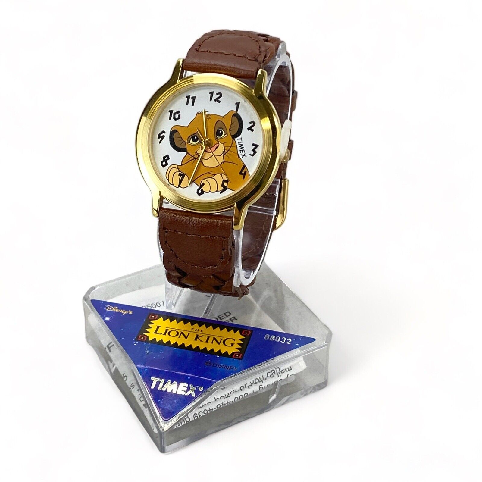 NEW Timex Disney's The Lion King Young Simba Watch 90s Genuine Leather #88822