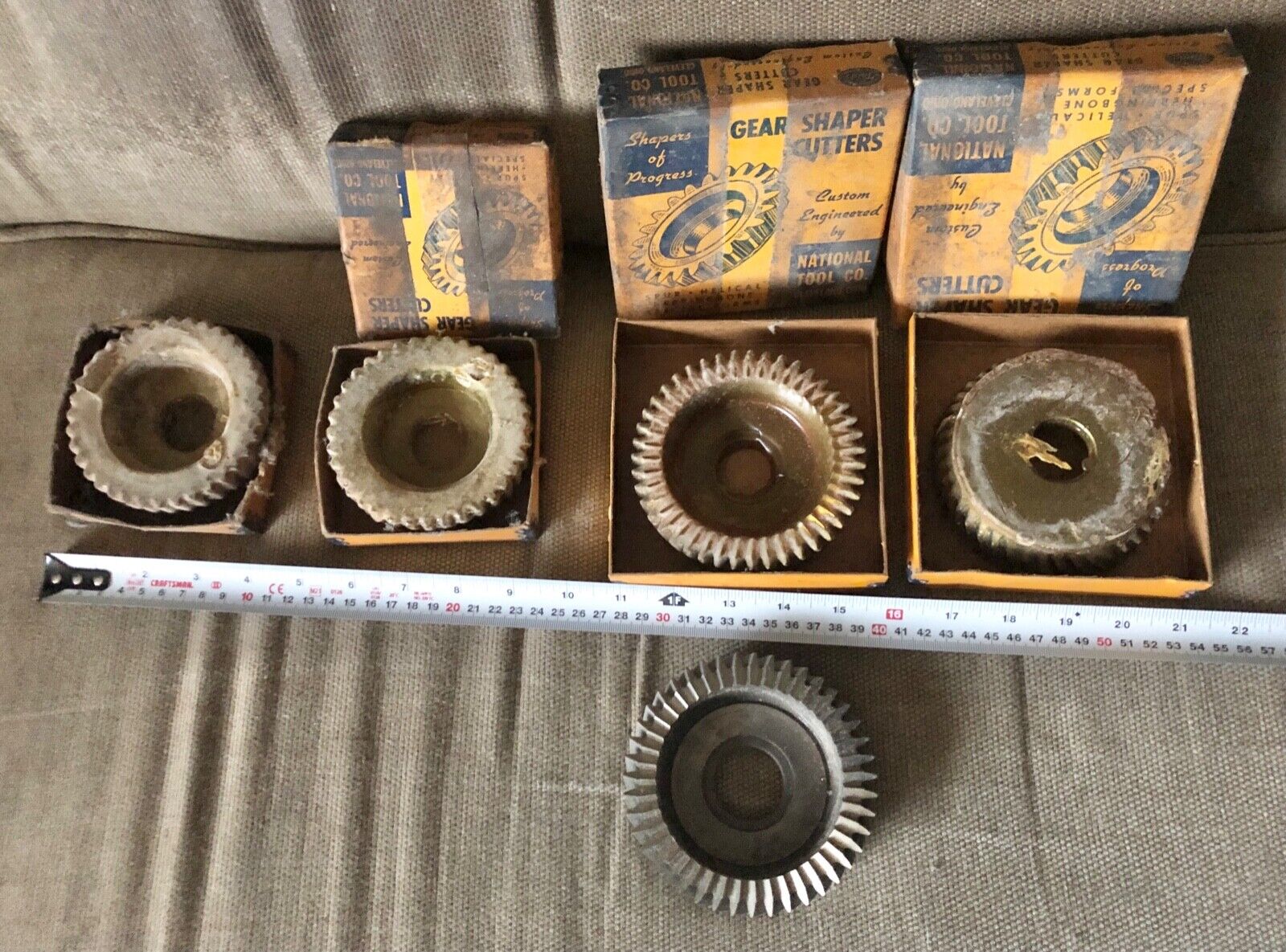 Lot of 5 NOS National Tool Gear Shaper Cutters - USA