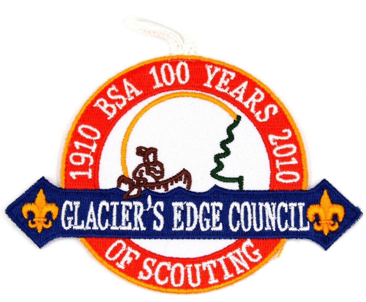 2010 100th Anniversary Glacier's Edge Council Patch Wisconsin WI Boy Scouts BSA