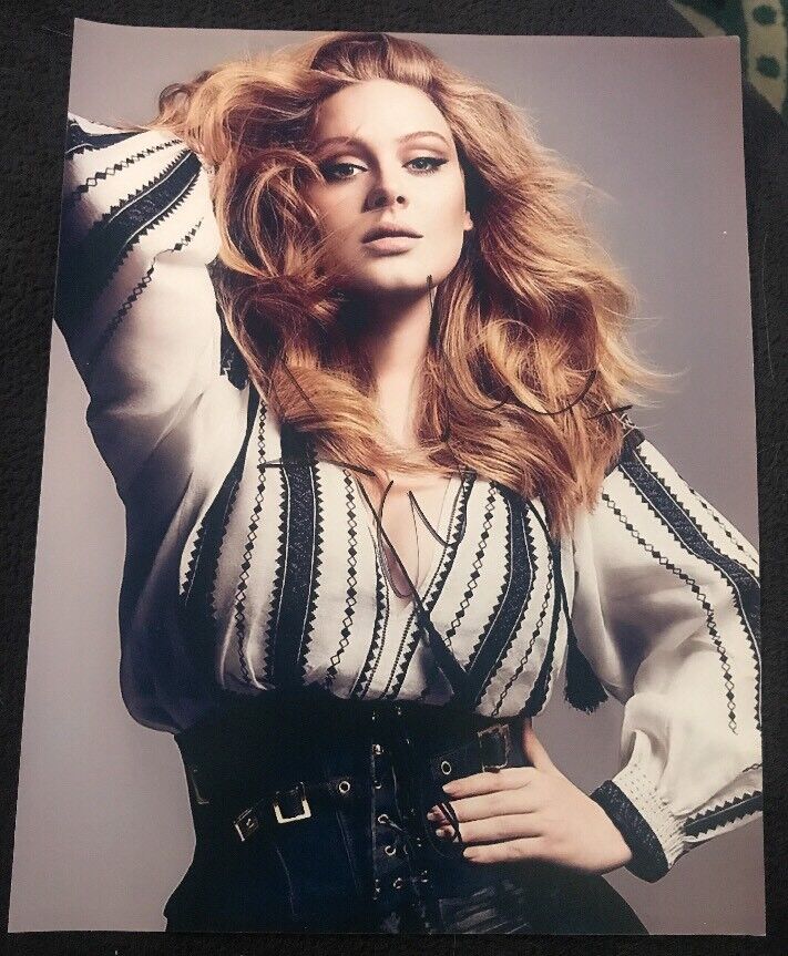 ADELE SIGNED 8X10 PHOTO ROLLING IN THE DEEP W/COA+PROOF RARE WOW