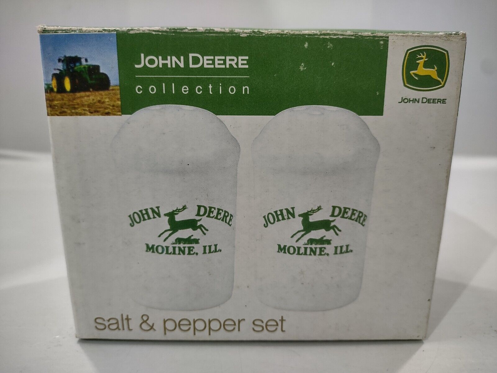 Vtg. John Deere Collection Salt & Pepper Shakers Moline ILL Special Edition NEW-