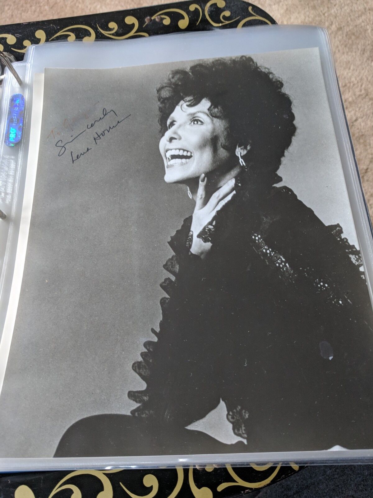 Vintage Lena Horne Autograph Signed 8x10 Photo Signed