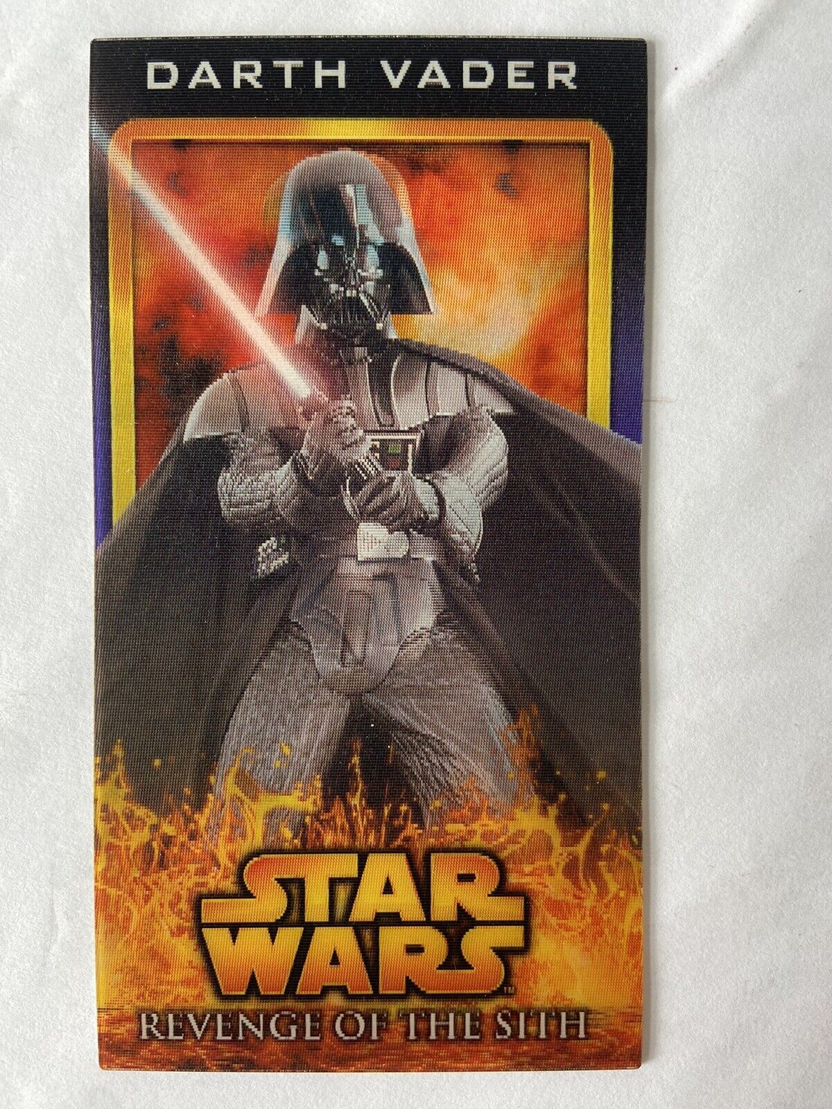 STAR WARS TOPPS REVENGE OF THE SITH WIDEVISION FLIX-PIX INSERT 3 OF 10 VADER