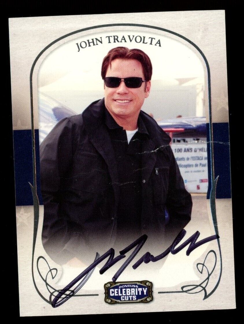 John Travolta 2008 Americana Celebrity Cuts #43 Auto Signed Autograph #/499 READ
